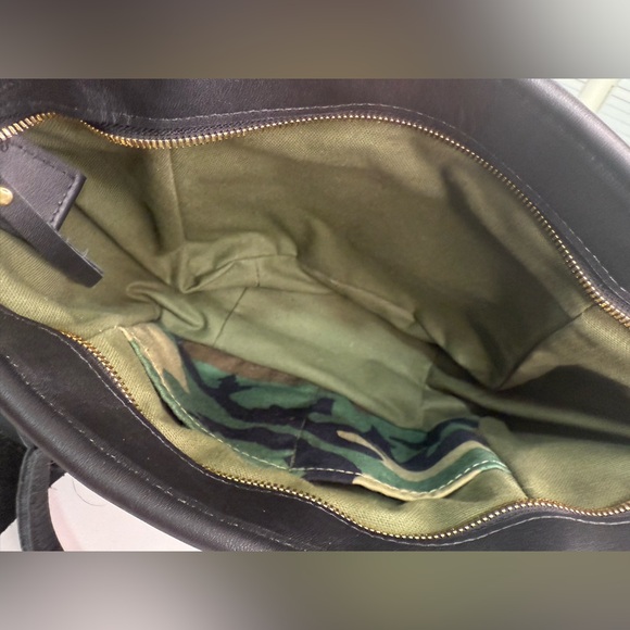 Sword & Plough Grey Wool Handbag - Picture 5 of 6